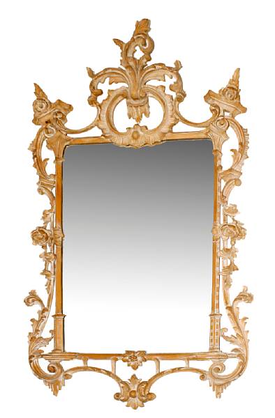 Appraisal: A Rococo style beechwood mirror finish removed en suite with