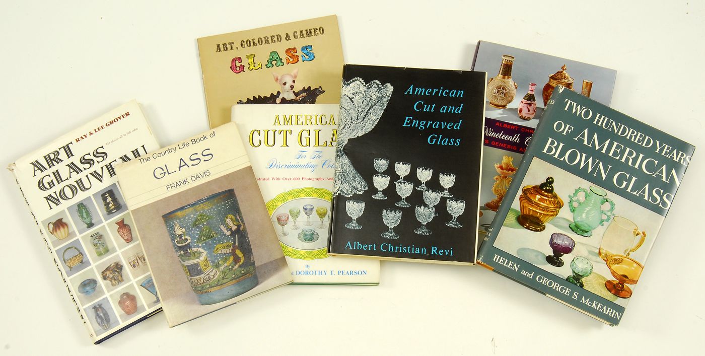 Appraisal: GLASS Seven books Pearson J D American Cut Glass Whitlow