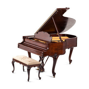 Appraisal: A Steinway and Sons Louis XV Style Walnut Grand Piano