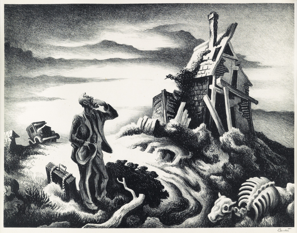 Appraisal: THOMAS HART BENTON The Prodigal Son Lithograph x mm x