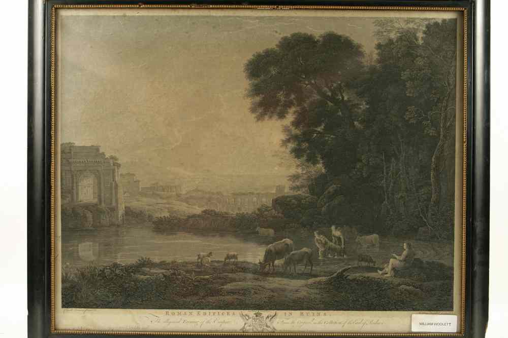 Appraisal: ENGRAVING- 'Roman Edifices in Ruins' by William Woollett British -