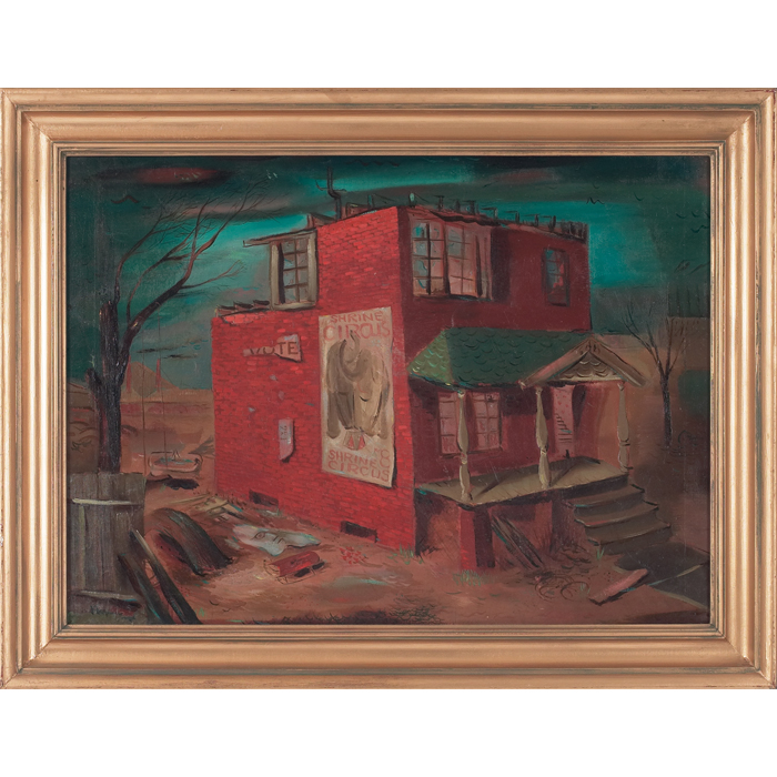 Appraisal: Emil Weddige Canadian b ''Tenement Ruins '' c oil on