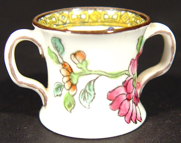 Appraisal: Copeland Spode miniature loving cup hand coloured and transfer printed