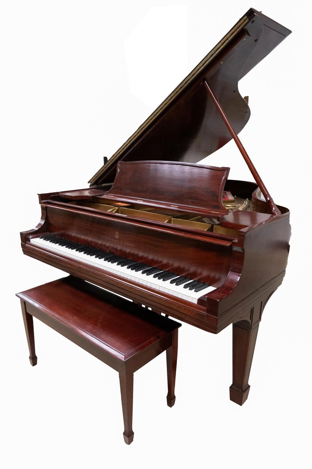 Appraisal: STEINWAY SONS MAHOGANY GRAND PIANOmodel O serial no Condition with