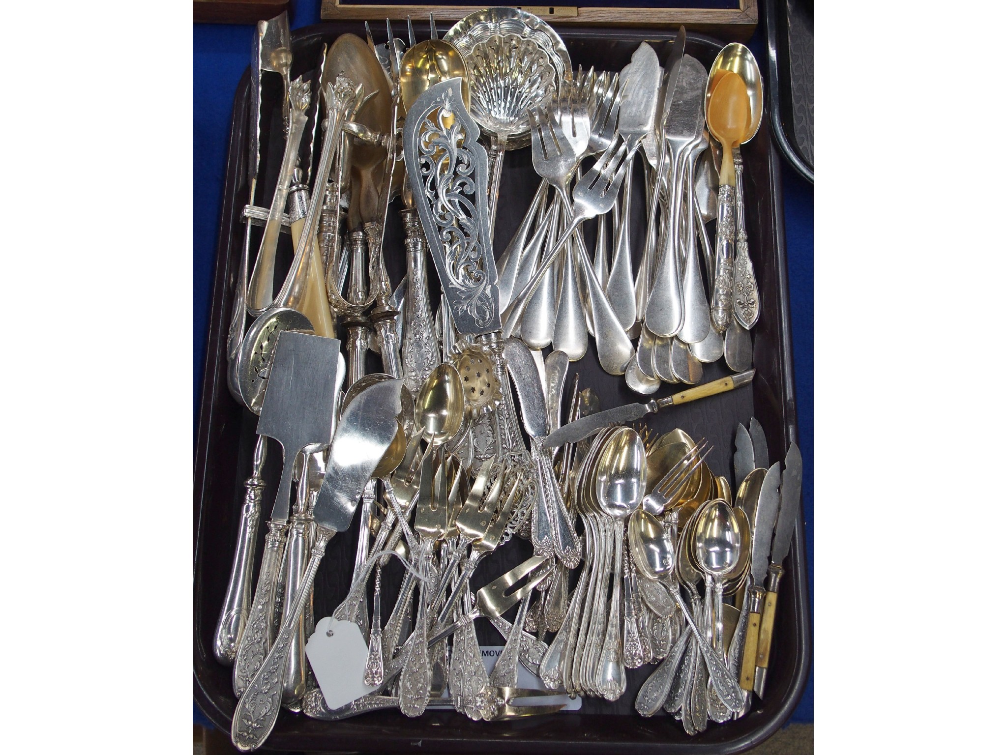 Appraisal: A tray lot of mixed French white metal cutlery