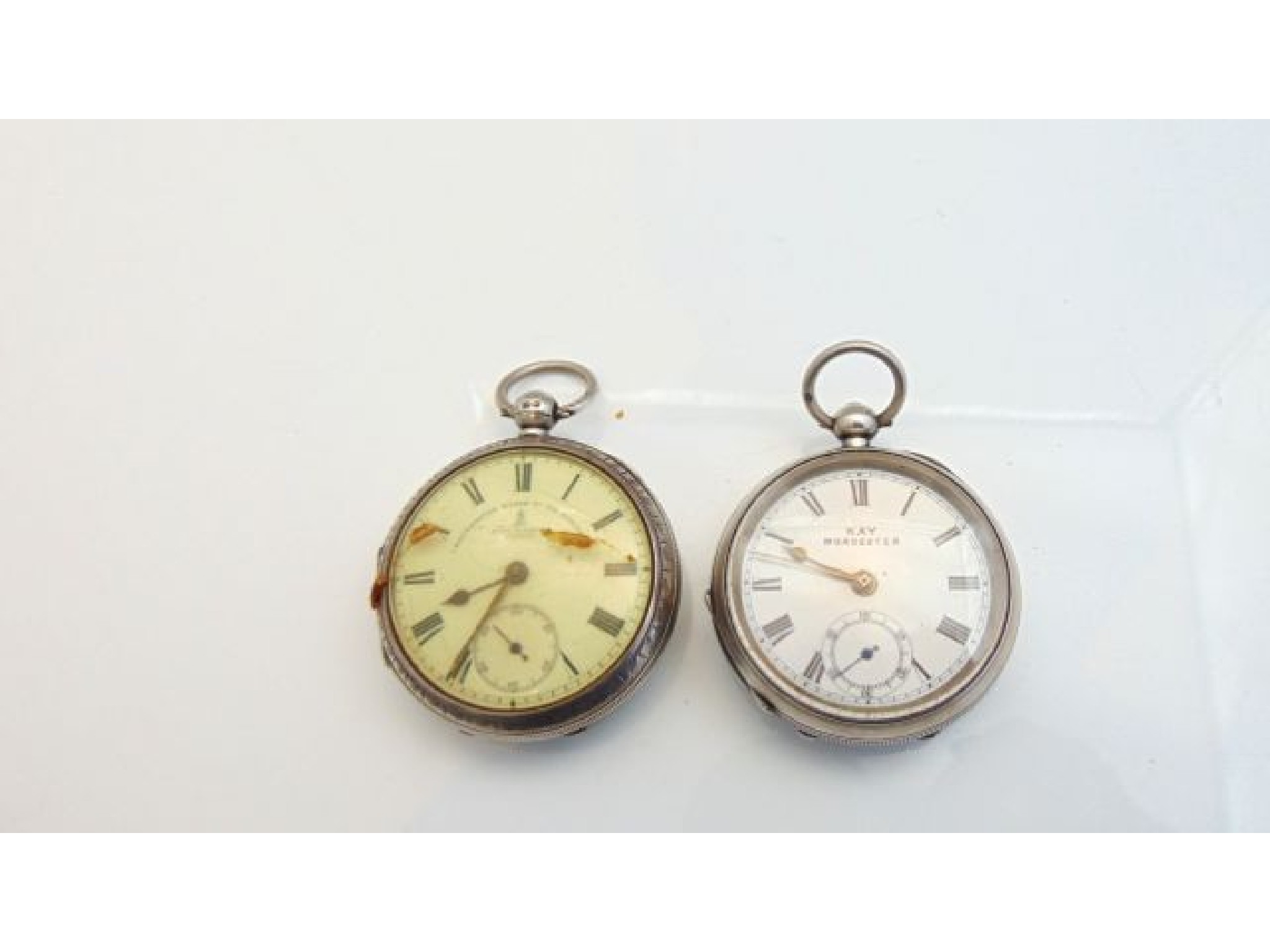 Appraisal: A silver open-faced pocket watch John Forrest London Chronometer the