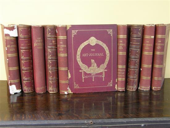 Appraisal: Nine bound volumes of 'The Art Journal London ' illustrated