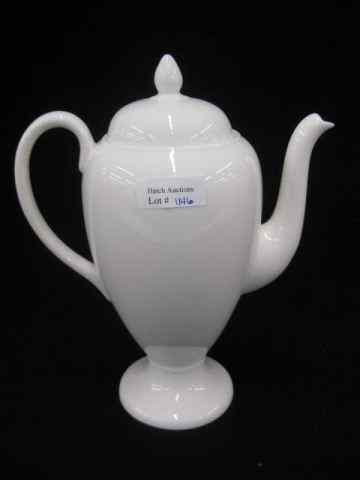 Appraisal: Wedgwood Porcelain Demitasse Pot white '' excellent