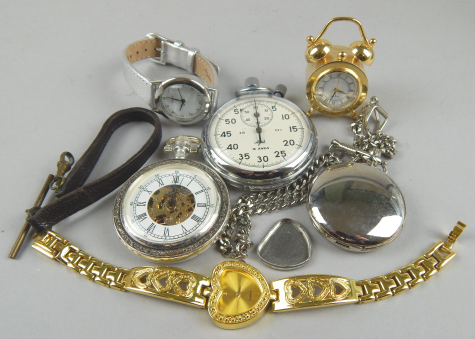 Appraisal: A collection of modern watches to include three silver plated