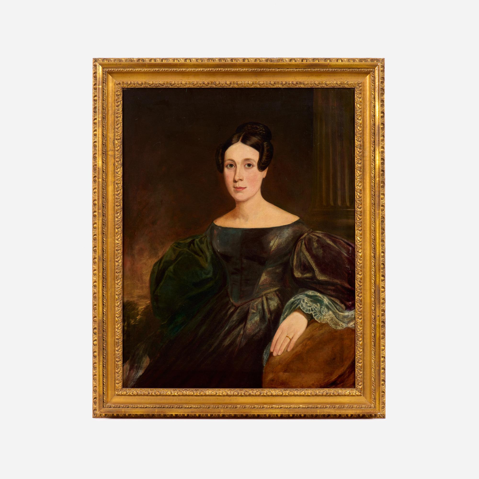 Appraisal: TH C OIL PORTRAIT OF A LADY A good half-length