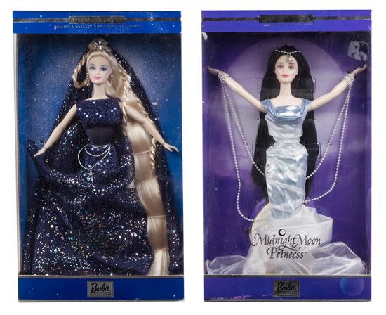 Appraisal: Sale Lot Two Collector Edition Celestial Collection Barbies model including