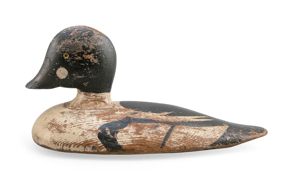 Appraisal: WONDERFUL FOLK ART GOLDENEYE DRAKE DECOY NEW YORK EARLY TH