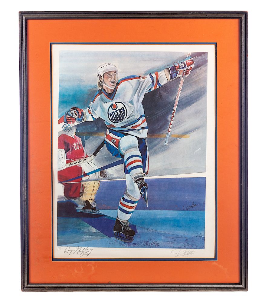 Appraisal: Limited Edition Wayne Gretsky Lithograph by C Sorba Excellent condition