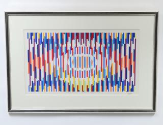 Appraisal: YAACOV AGAM Israeli Born Inner Expansion Signed in pencil l