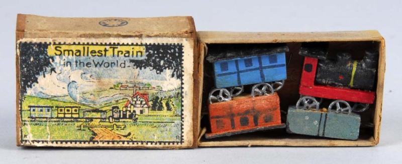 Appraisal: Wooden Early Train Toy Description German Wooden with lead wheels