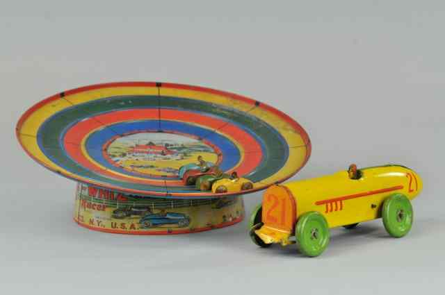 Appraisal: MARX TIN AUTO RACING TOYS c includes Marx Whee Whiz