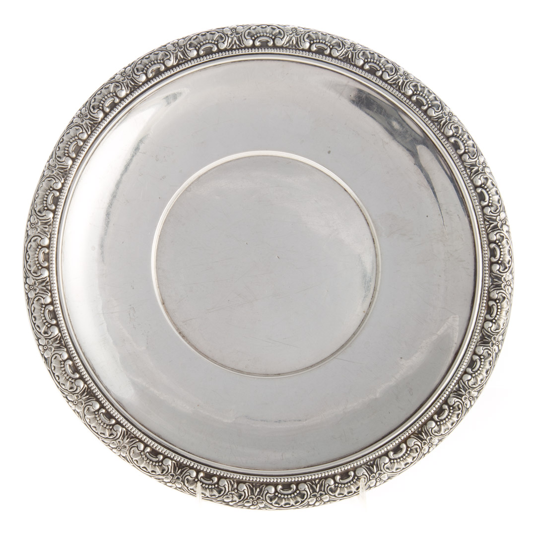 Appraisal: Frank Whiting Botticelli sterling sandwich plate sterling silver in sandwich