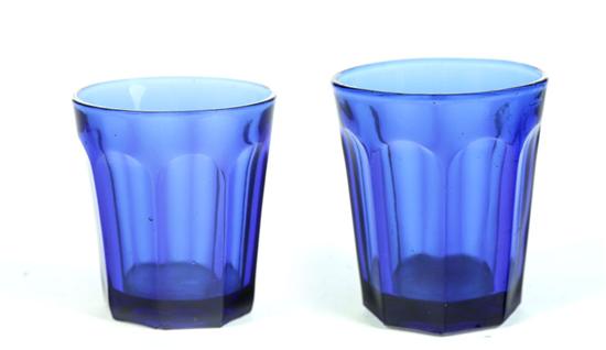 Appraisal: TWO TUMBLERS American th century Very similar both paneled and