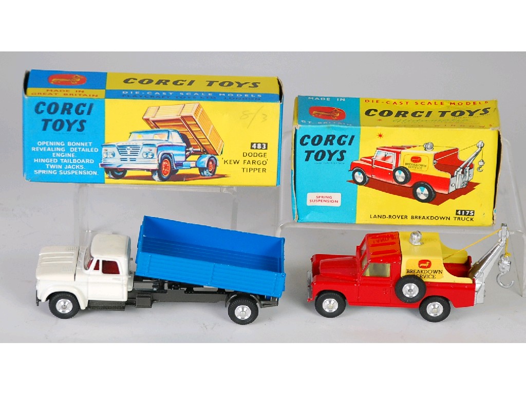 Appraisal: CORGI TOYS MINT AND BOXED 'DODGE KEW FARGO TIPPER' model