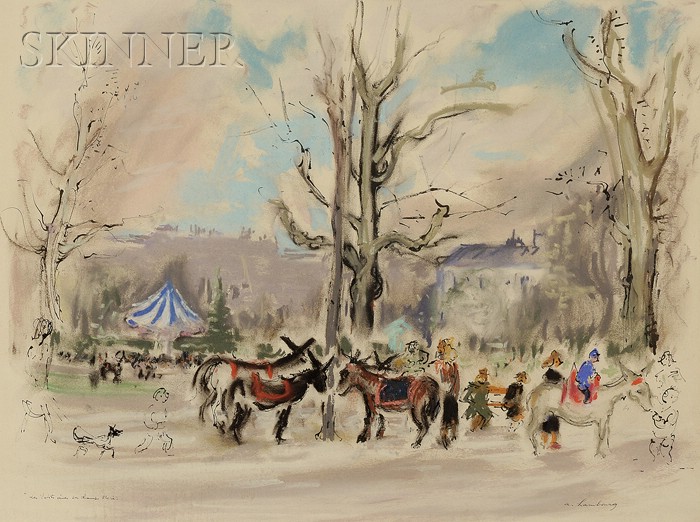 Appraisal: Andre Hambourg French - Les Petits Anes de Champs Elysee