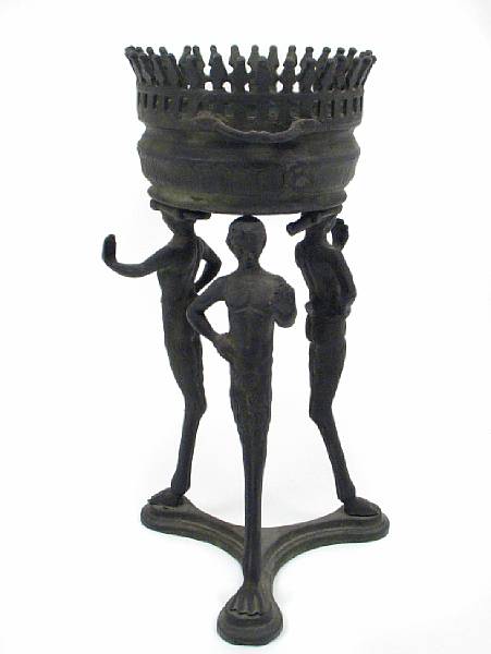 Appraisal: An Italian bronze athenienne height in width in depth in