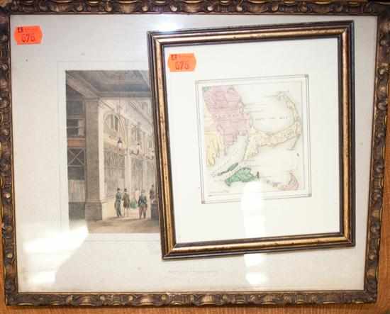 Appraisal: Framed map of the Cape Cod Islands and with a