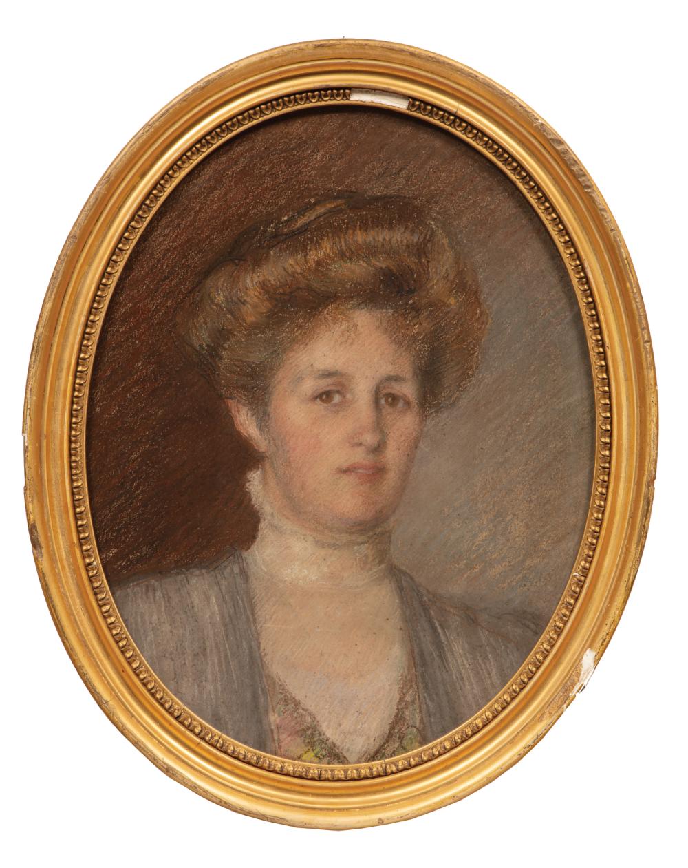 Appraisal: British School late th c Portrait of a Woman pastel