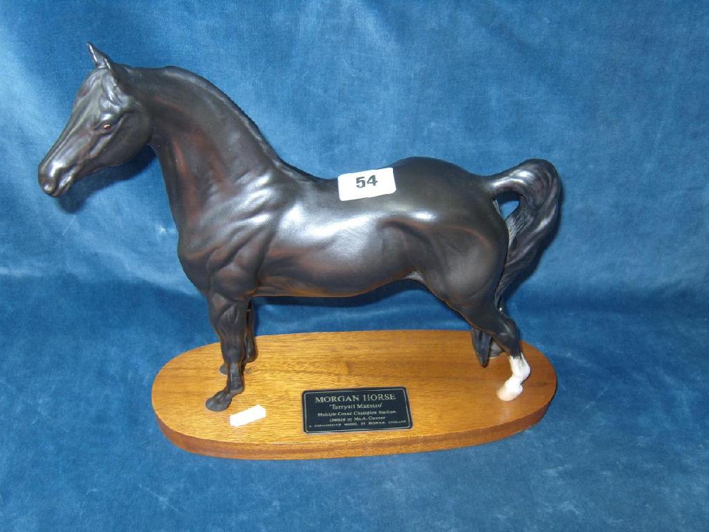 Appraisal: A Beswick matt glazed model of Morgan Horse Tarryall Maestro