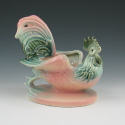 Appraisal: Hull Novelty rooster planter in pastel high glaze with open