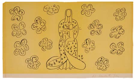 Appraisal: HENRI MATISSE after Vierge L'Enfant debout Lithograph printed in black