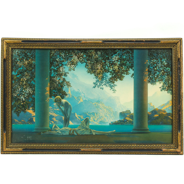 Appraisal: Maxfield ParrishAmerican - DaybreakColor lithographHouse of Art print Framed under