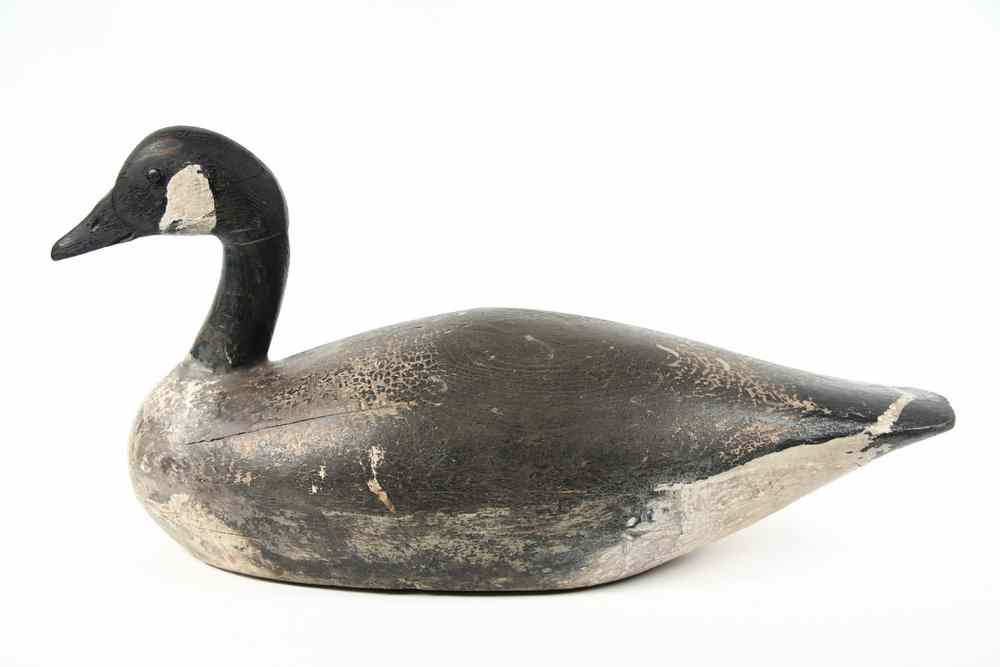 Appraisal: ELMER CROWELL DECOY - Canada Goose Decoy stamped on underside