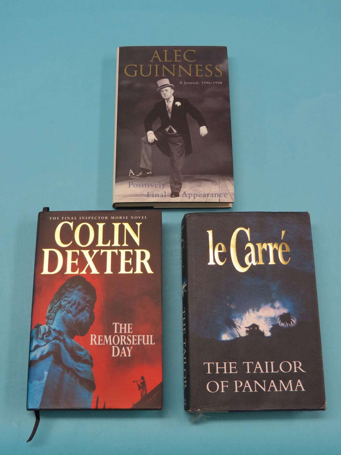 Appraisal: John Le Carre and Colin Dexter autographed books and another