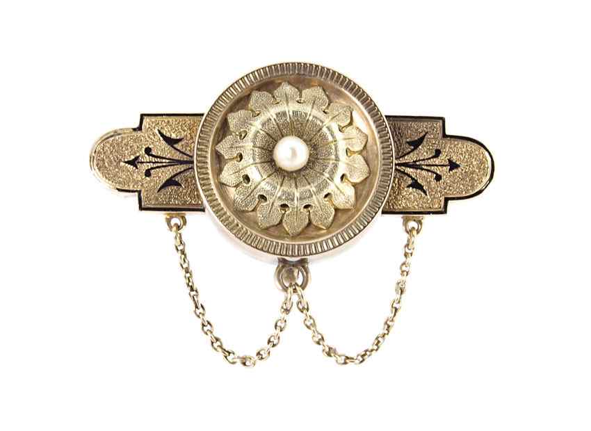 Appraisal: K PERIOD VICTORIAN BROOCH WATCH PIN K yellow gold Victorian