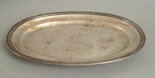 Appraisal: Philadelphia silver platter ca bearing the touch of Thomas Fletcher