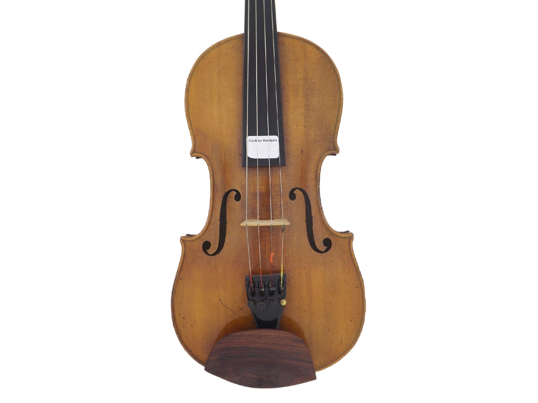 Appraisal: Mid th century Saxon violin bearing a repairer's label inscribed