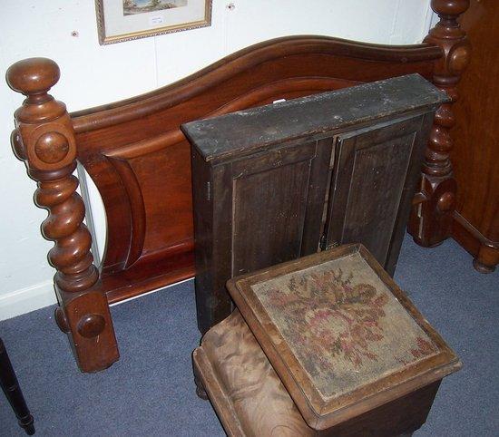 Appraisal: A th Century pine cabinet the two panel doors enclosing