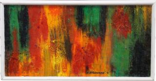 Appraisal: A Brenner Abstract A Brenner colorful abstract painting Signed and