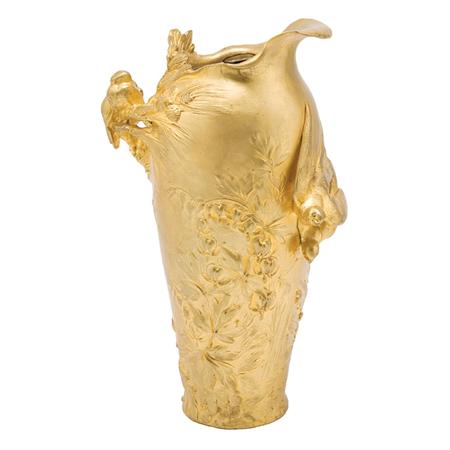 Appraisal: French Art Nouveau Gilt-Bronze Vase Estimate -