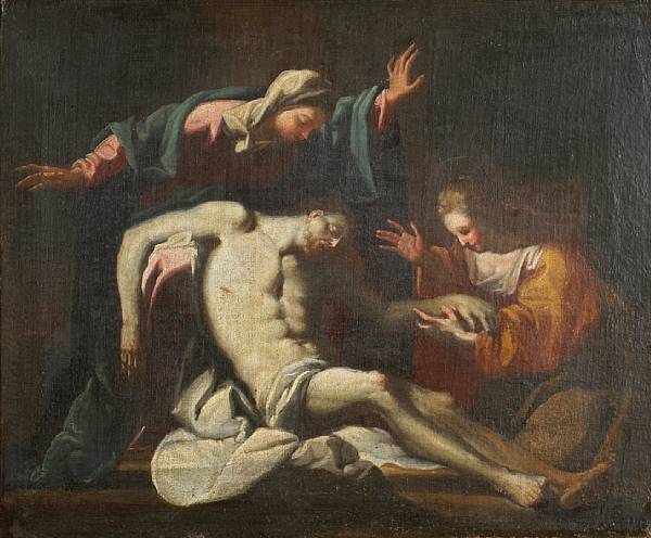 Appraisal: Circle of Giovanni Camillo Sagrestani Florence - The Lamentation of