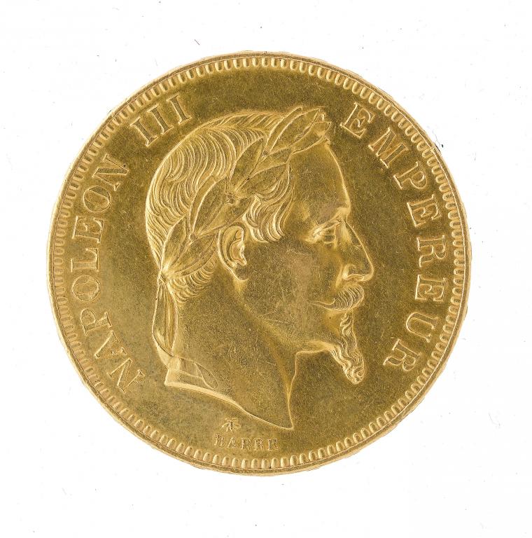 Appraisal: FRANCE NAPOLEON III FRANCS a EF