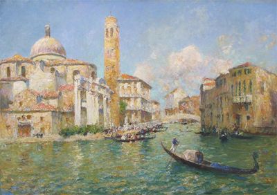 Appraisal: Julien Gustave Gagliardini French - The Grand Canal Venice Signed