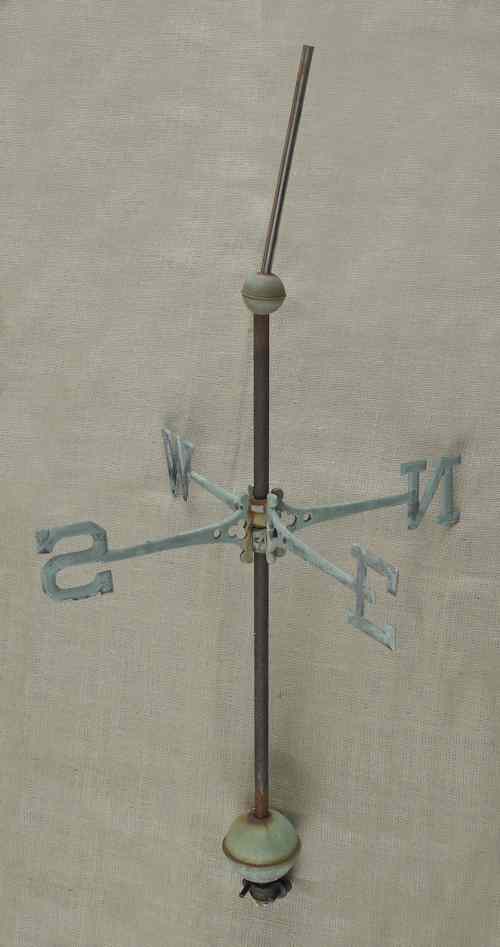 Appraisal: Copper and iron weathervane directionals th c h