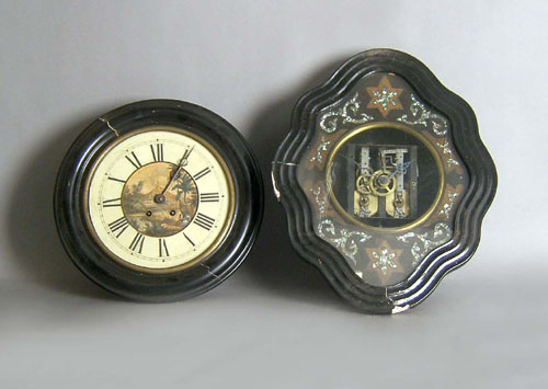 Appraisal: Two Victorian wall clocks dia and dia