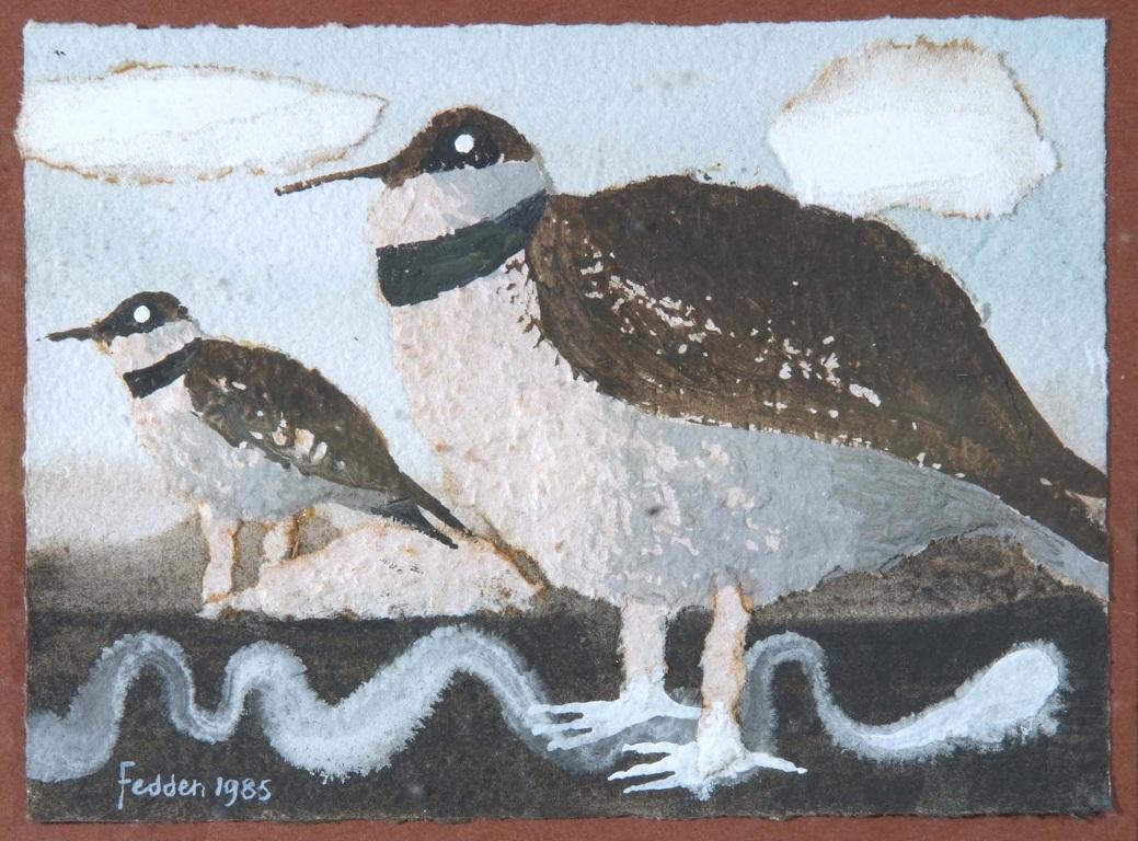 Appraisal: A watercolour and collage studyby Mary Fedden of a pair