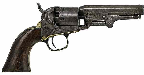 Appraisal: M Colt Revolver Presented to Edward R Hutchins cal octagonal