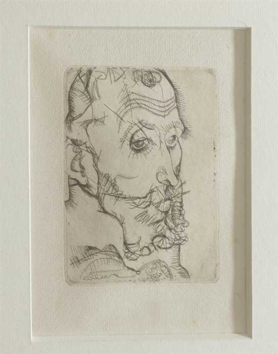 Appraisal: SCHIELE EGON Tulln - Vienna Portrait of Fritz Hauer Etching