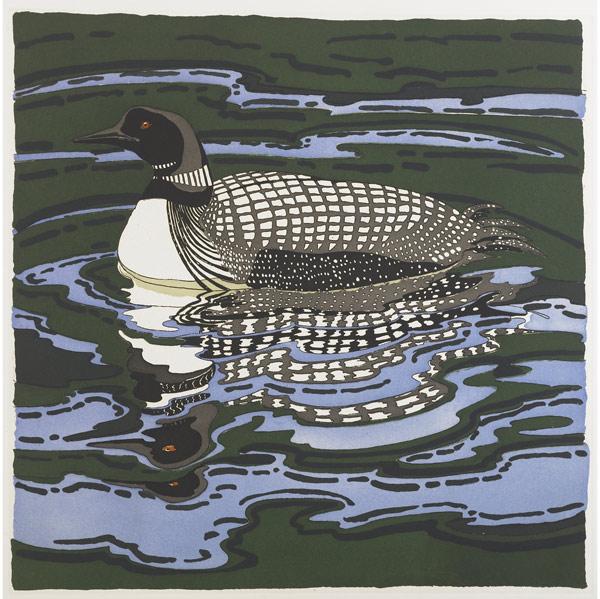 Appraisal: NEIL WELLIVER American - Untitled screenprint in colors Provenance Private