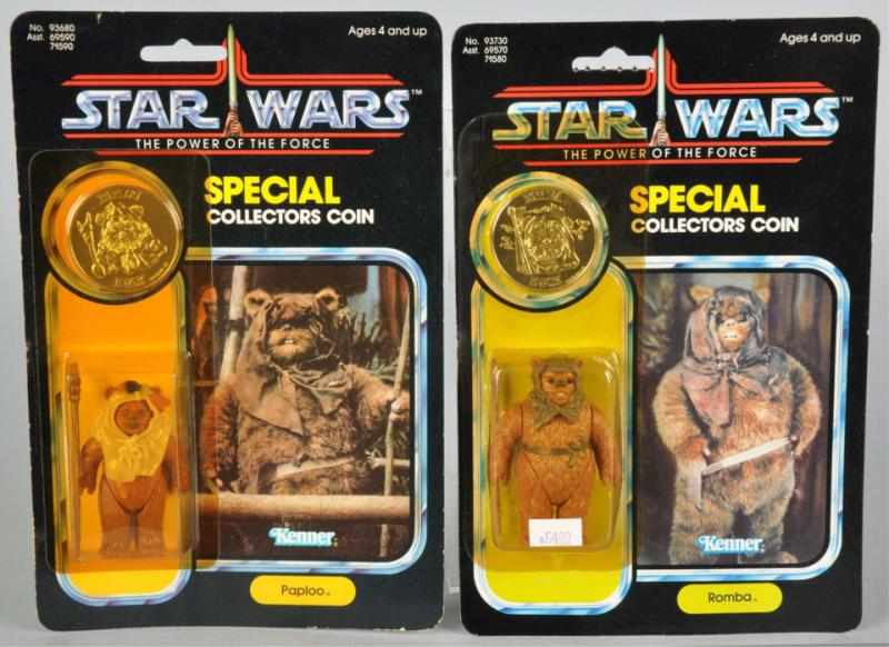 Appraisal: Lot of Star Wars POF Carded Figures Description Includes Romba