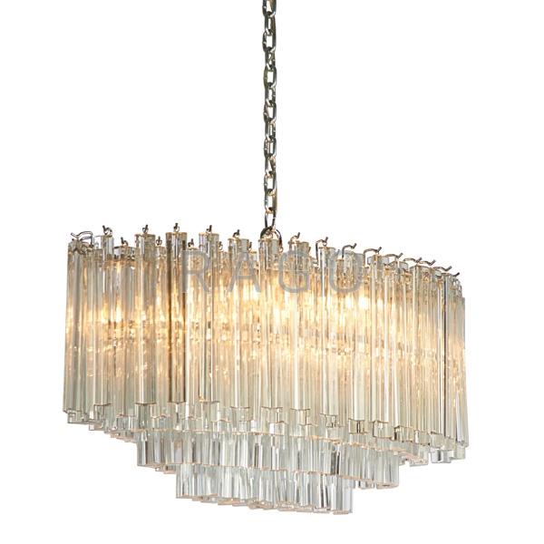 Appraisal: CAMER Chandelier Condition Report Chrome is clean and bright Many